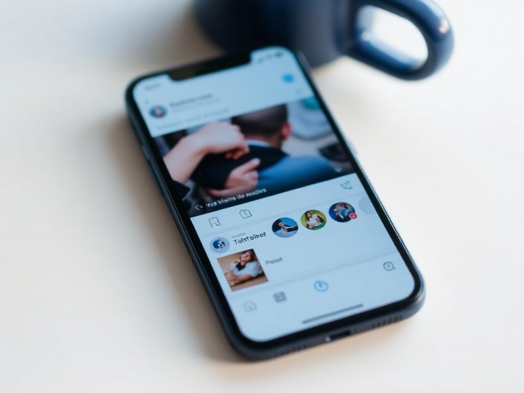 Planificación de contenidos de redes sociales en un smartphone